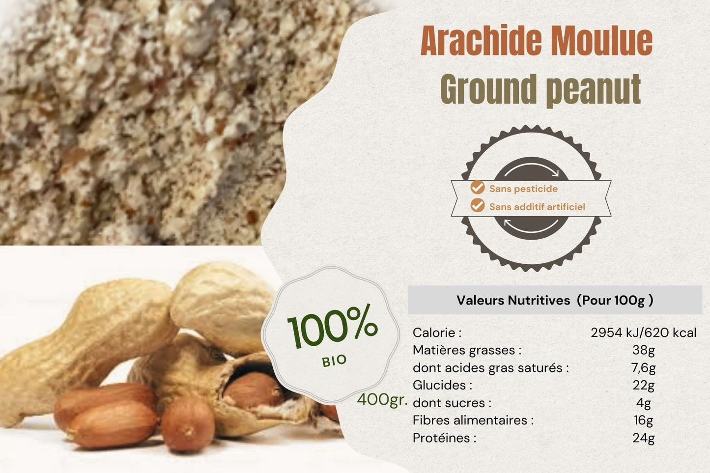 Arachide Moulue _ 200gr