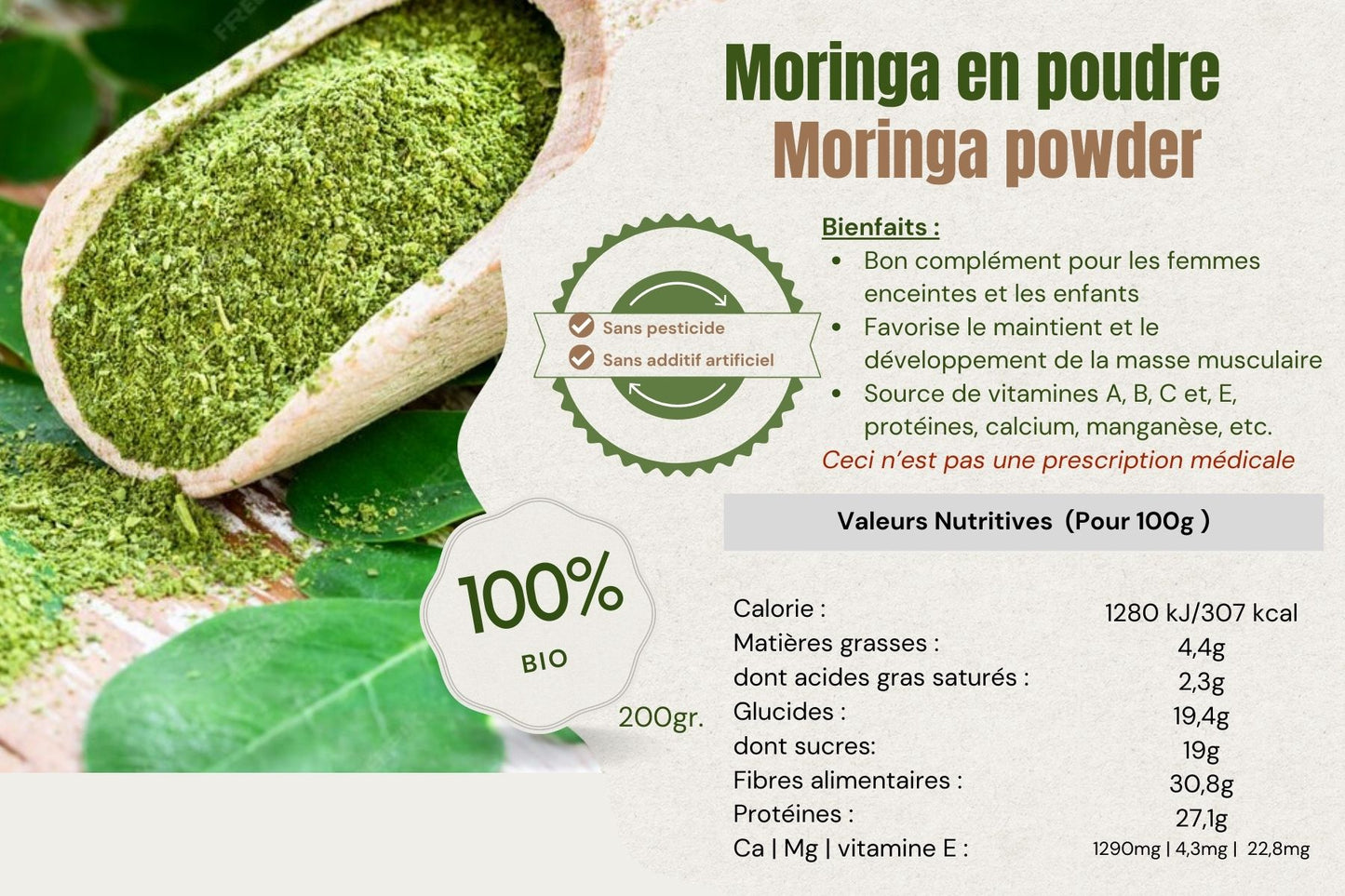 Moringa en poudre