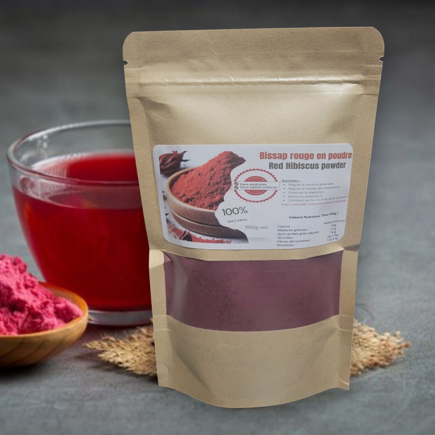 Hibiscus_Bissap rouge en poudre